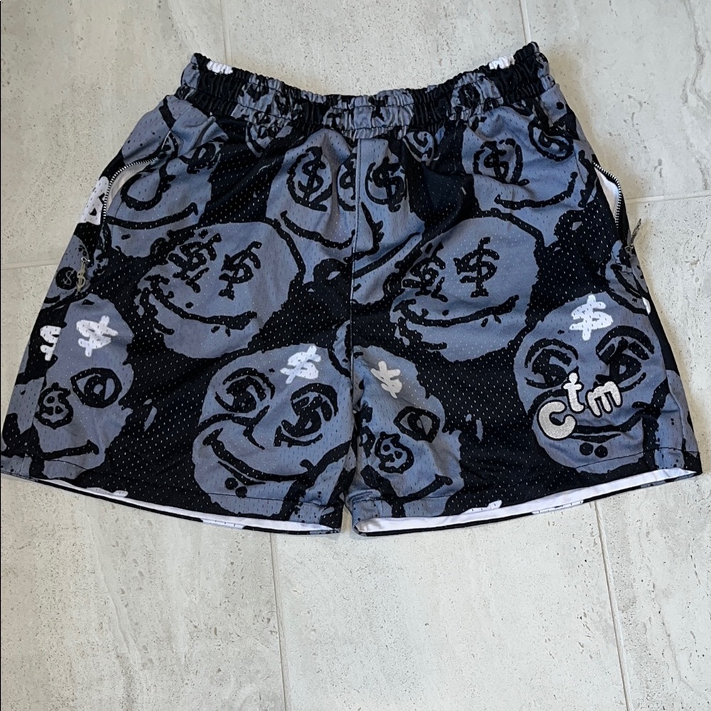 Black and Gray Men's Basketball Shorts